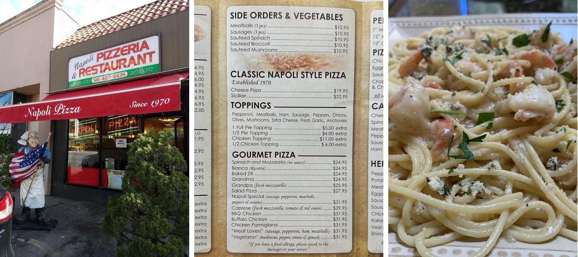 Napoli Pizza & Restaurant Menu